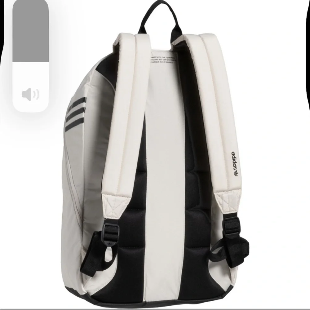 Adidas Beige Backpack with Black Accents